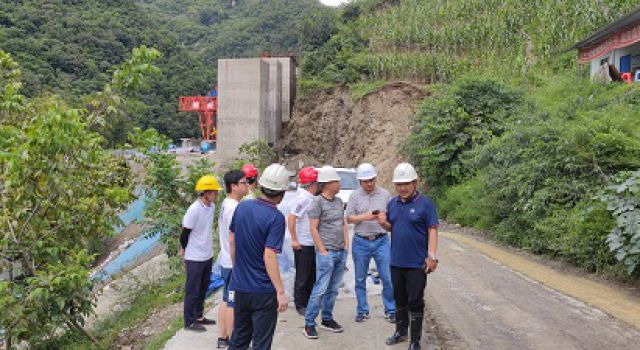 绵阳质监站对四川九绵高速JL8总监办所辖标段进行汛期安全排查